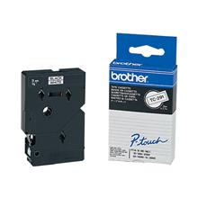 Brother P-touch 9mm TC-Schriftband, schwarz auf weiß, Länge 7,7 m