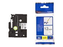 Brother P-touch 12mm Flexi-Tape, schwarz auf weiss