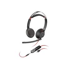 HP Poly Blackwire 5220 Stereo USB-C Headset +3,5mm Plug +USB-C/A Adapter, 24 Monate Bring-In Garantie