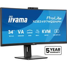 Iiyama XCB3497WQSNPH-B1 86.3CM 34 IN UQHD CURVED USB-C, 60 Monate Bring-In Garantie