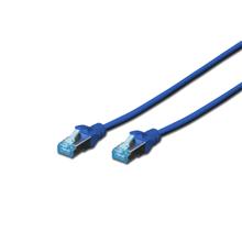 SoftExpress Kat.5e Patchkabel 10m BLAU Folienschirm, mit Knickschutz