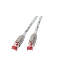 DRAKA Kat.7 Patchkabel 3m weiss 2xRJ-45 TM21-, Hirose-Kat.6/PiMF/Halogenfrei/S-FTP