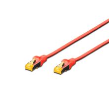 SoftExpress Kat.6A Patchkabel S/FTP PiMF ROT 5m, > für 10 Gigabit/s, halogenfrei
