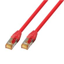 TTL Network TTLLan® RJ45 Patchkabel Cat.6A S/FTP LSOH UltraFlex rot 1,0m