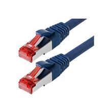 Helos Kat.6 Patchkabel S/FTP BLAU 0,25m, > halogenfreier LSZH-Mantel