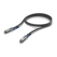 Ubiquiti 100GBase Direktanschlusskabel 1m, QSFP28 an QSFP28, schwarz, 7mm