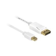 Delock Kabel mini Displayport > Displayport 3m, Farbe: weiss