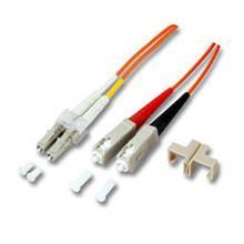 SoftExpress LWL-Patchkabel 50/125µ SC-LC 15m duplex, Multimode/Halogenfrei/mit Meßprotokoll