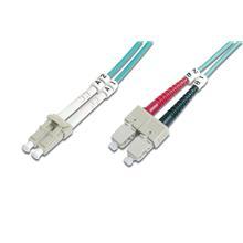 SoftExpress LWL-Patchkabel 50/125µ LC-SC 3m OM3, Multimode/Halogenfrei/mit Meßprotokoll