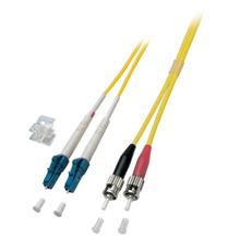 SoftExpress LWL-Patchkabel 9/125µ ST-LC 5m, Duplex/Halogenfrei/mit Meßprotokoll