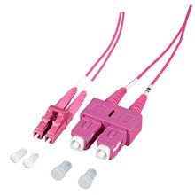 SoftExpress LWL-Patchkabel 50/125µ OM4 SC-LC 2m, duplex/Halogenfrei/Multimode