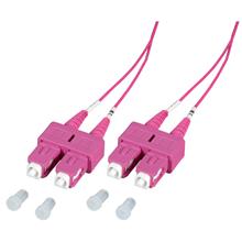 SoftExpress LWL-Kabel 50/125µ OM4 SC-SC duplex 3m, LSZH, violett