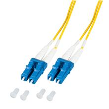 SoftExpress LWL-Patchkabel 9/125µ LC-LC 0,5m duplex, Singlemode/Halogenfrei/mit Meßprotokoll