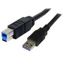 StarTech.com 3m schwarzes USB 3.0 A auf B Kabel